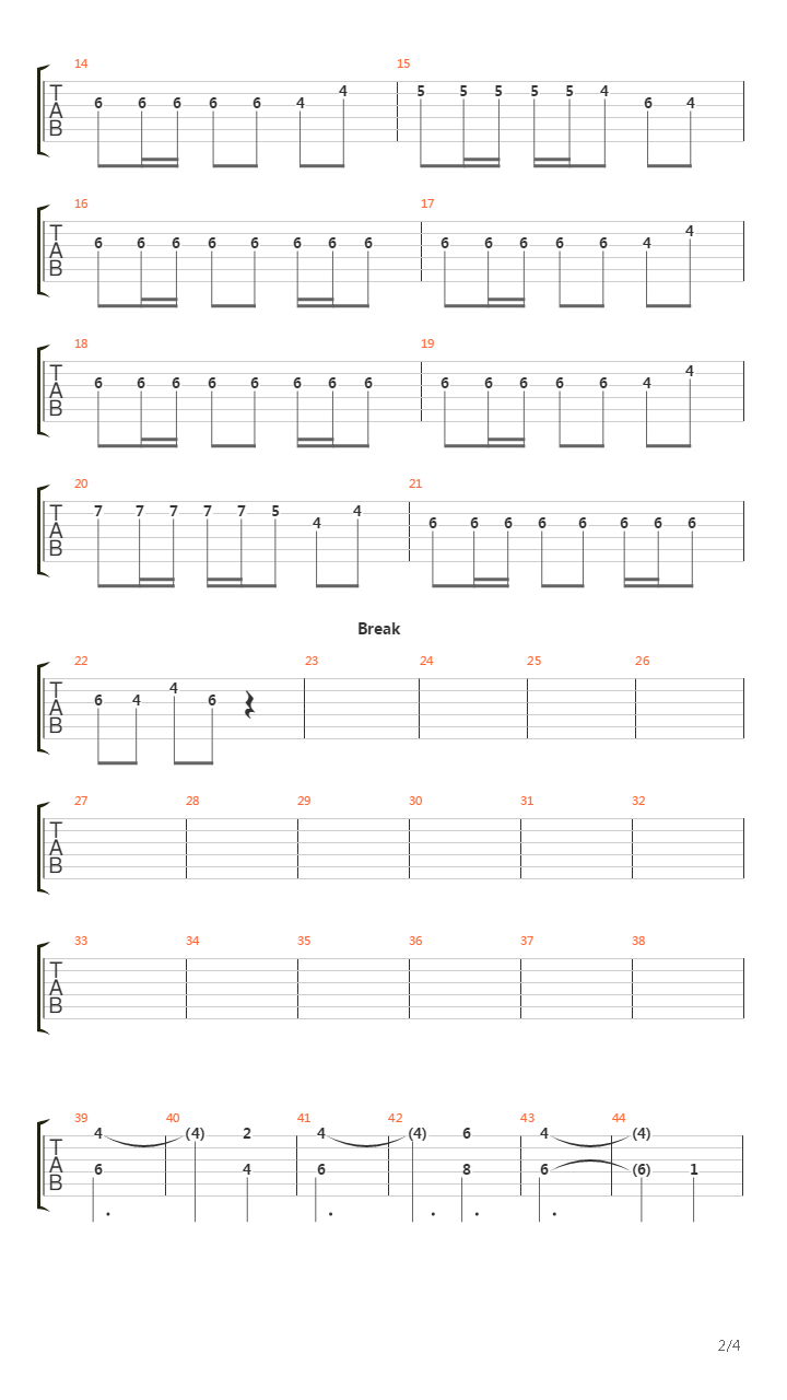 Hundred Years Have Passed吉他谱