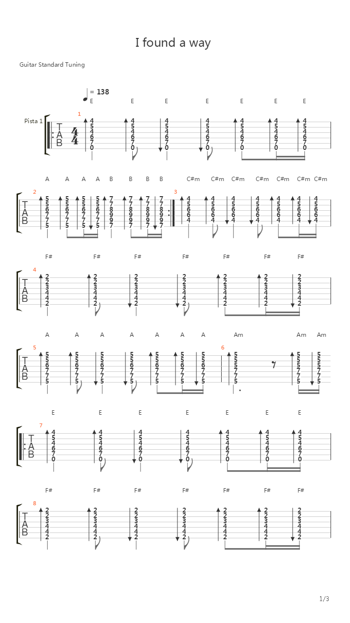 I Found A Way Acoustic吉他谱