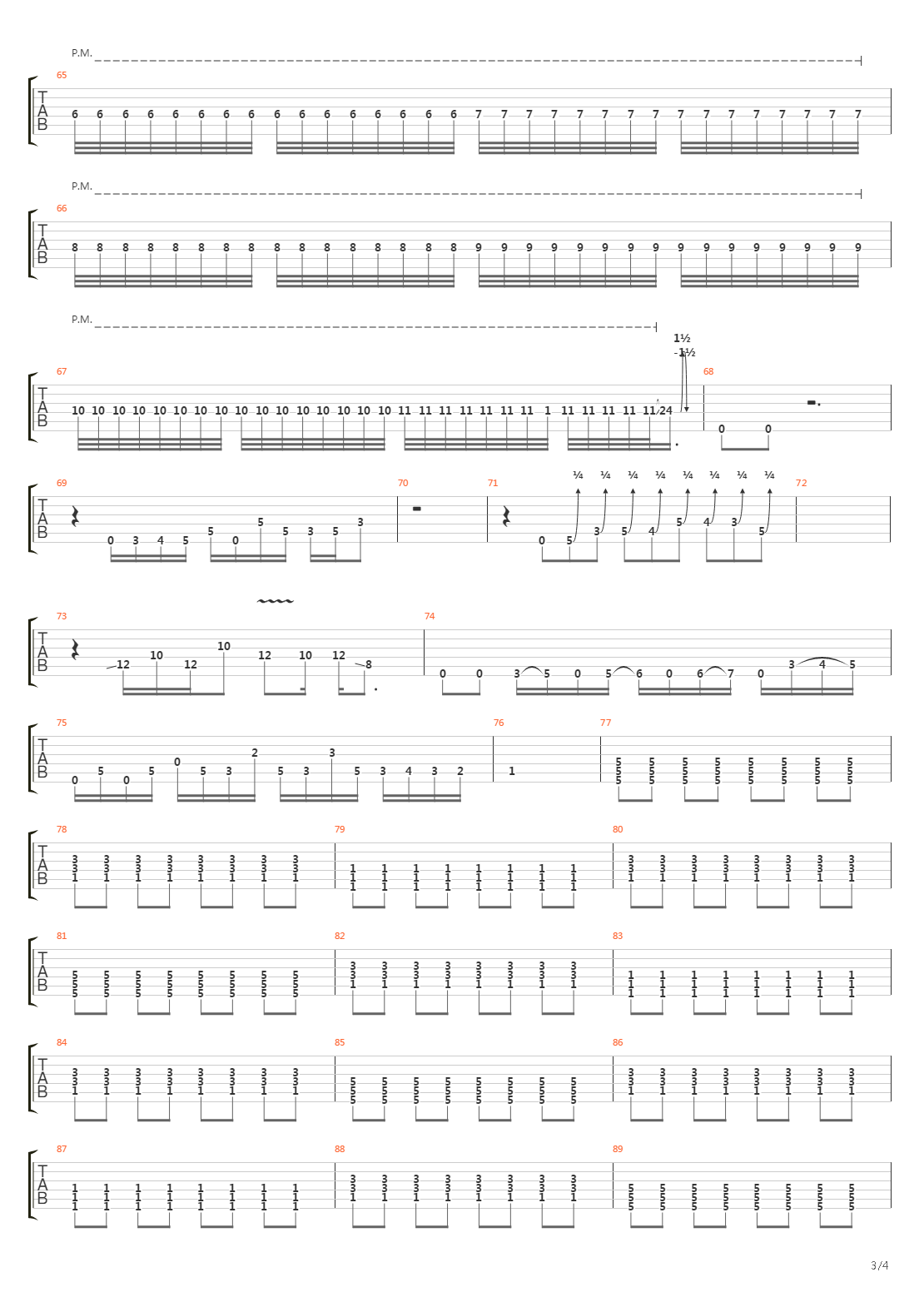 Megaton吉他谱