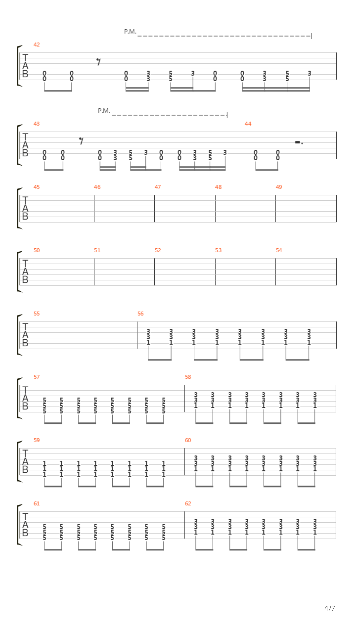 Megaton吉他谱