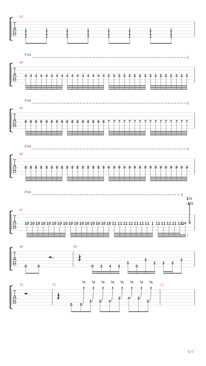 Megaton吉他谱