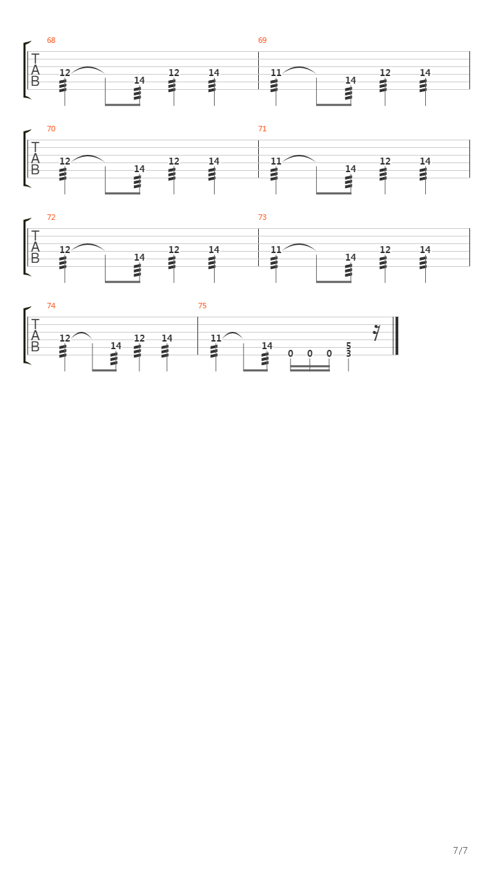 Dead In The Dirt吉他谱
