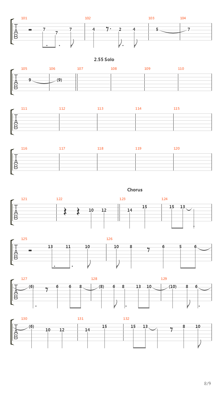 Falling吉他谱