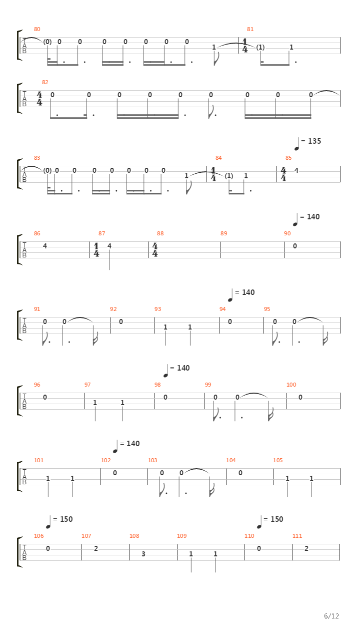 Lechium吉他谱