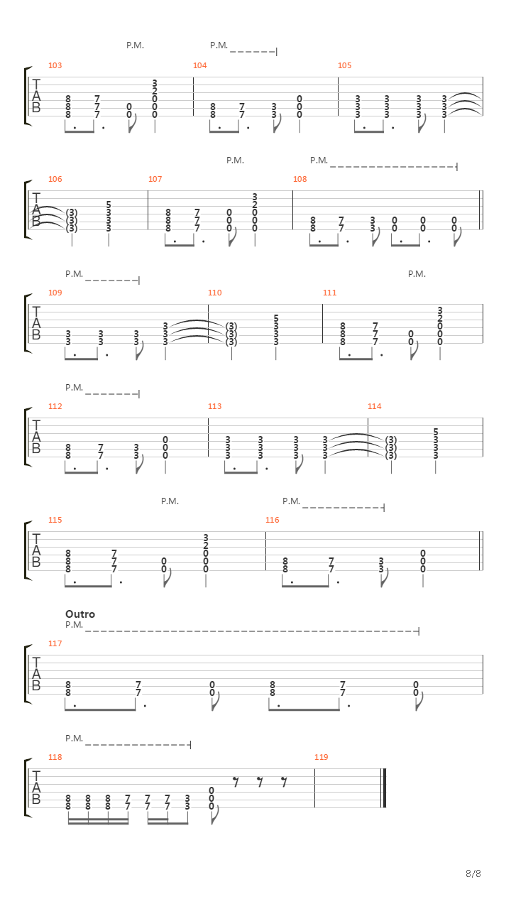Arterial Black吉他谱