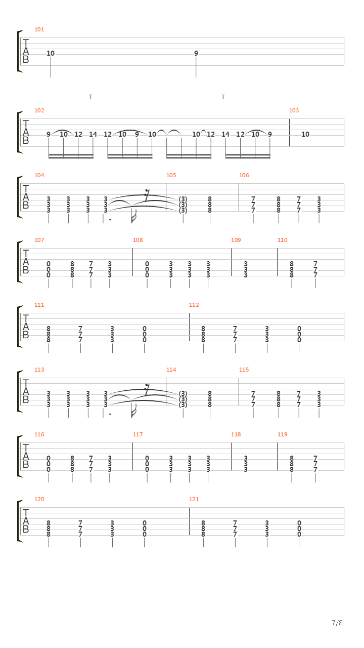 Arterial Black吉他谱