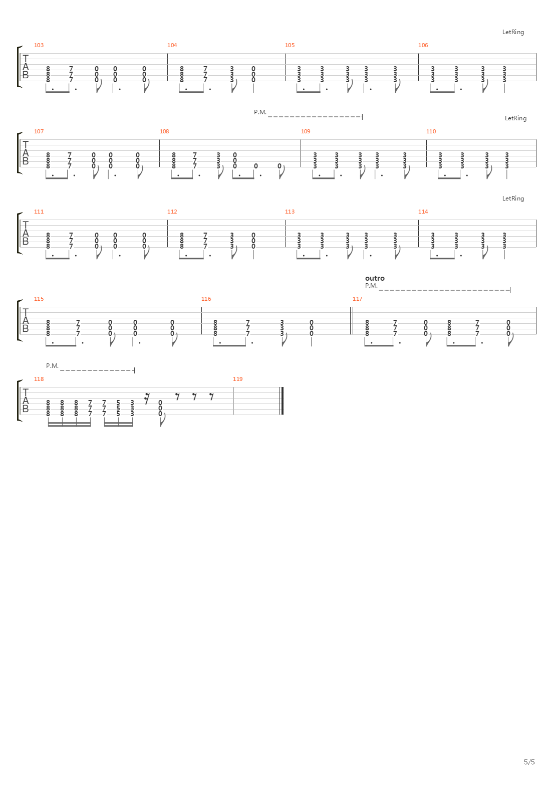 Arterial Black吉他谱