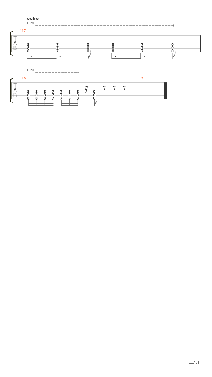 Arterial Black吉他谱