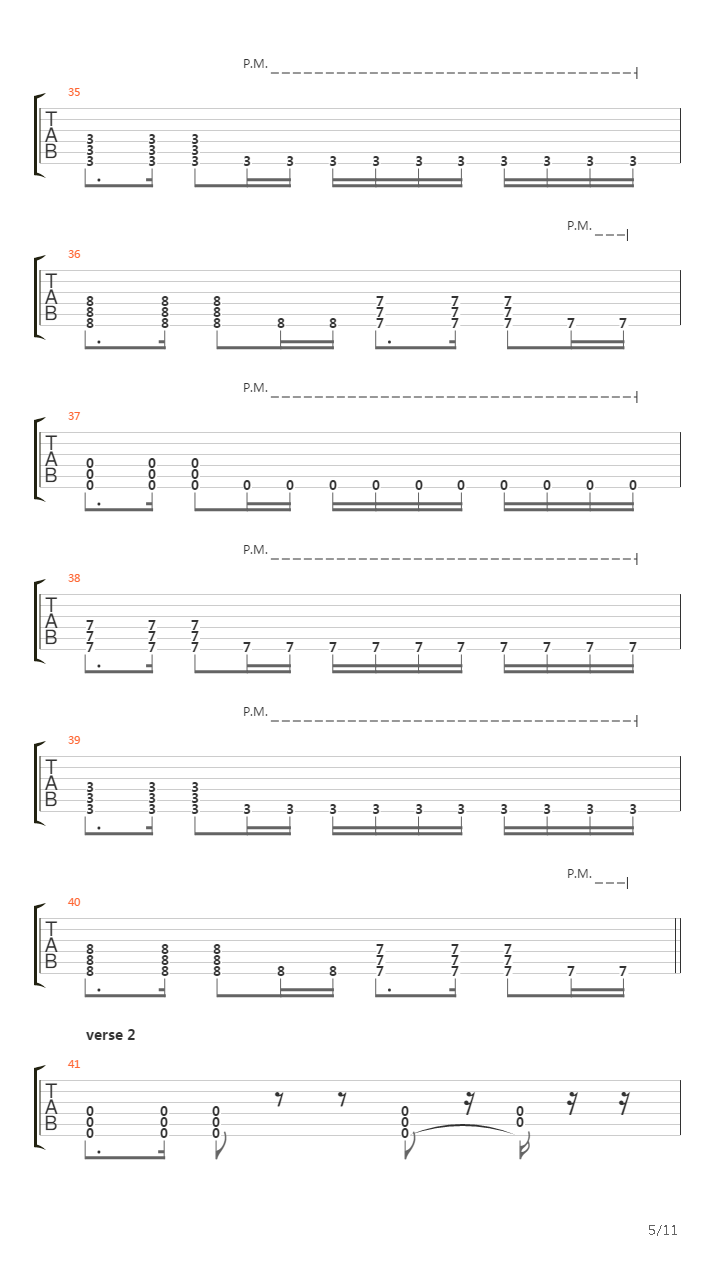 Arterial Black吉他谱