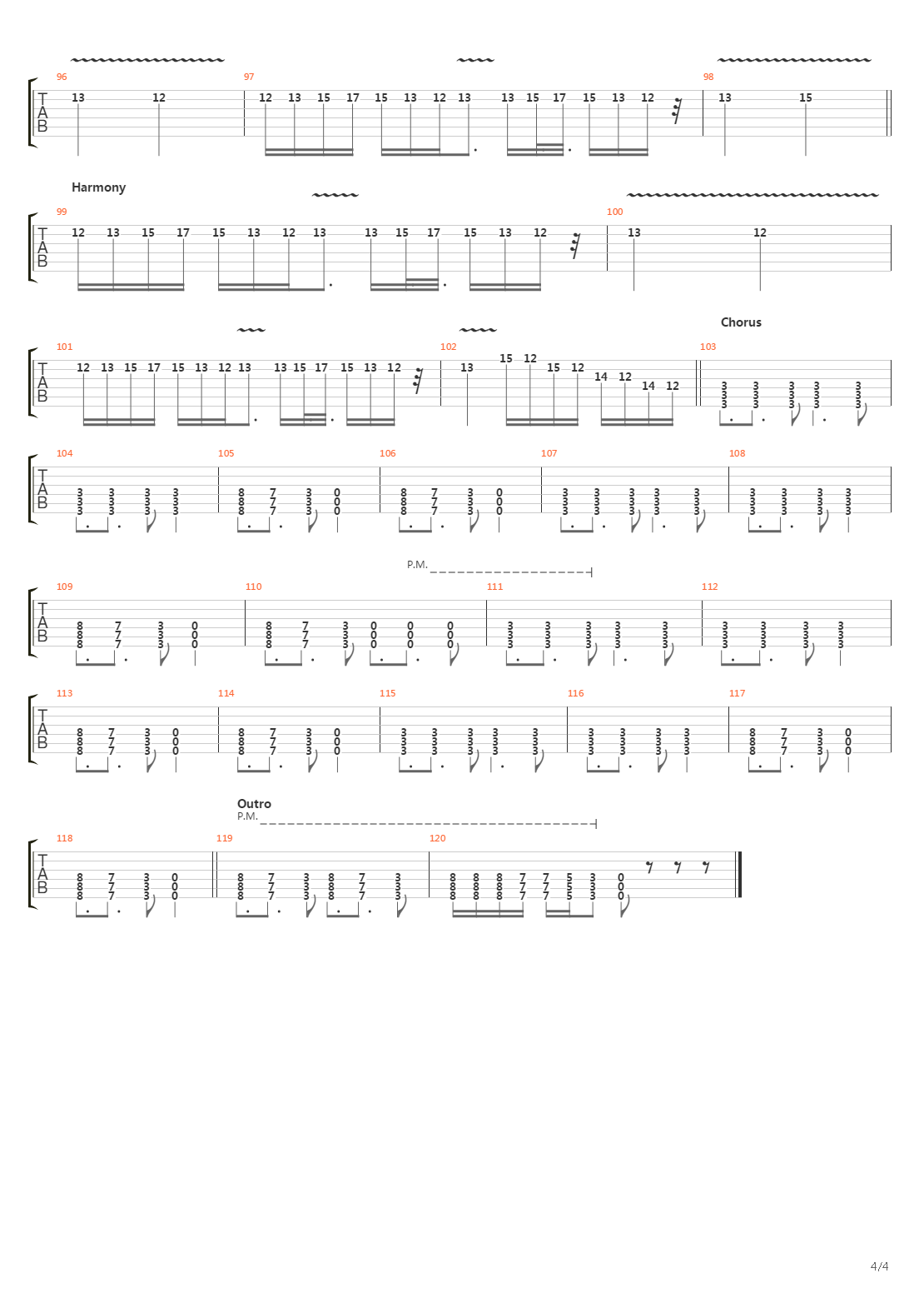 Arterial Black吉他谱