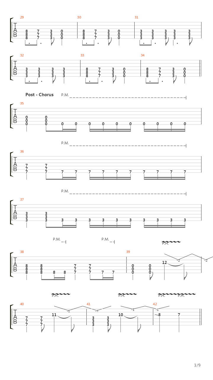 Arterial Black吉他谱