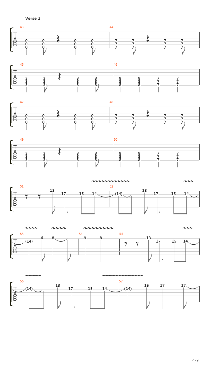 Arterial Black吉他谱