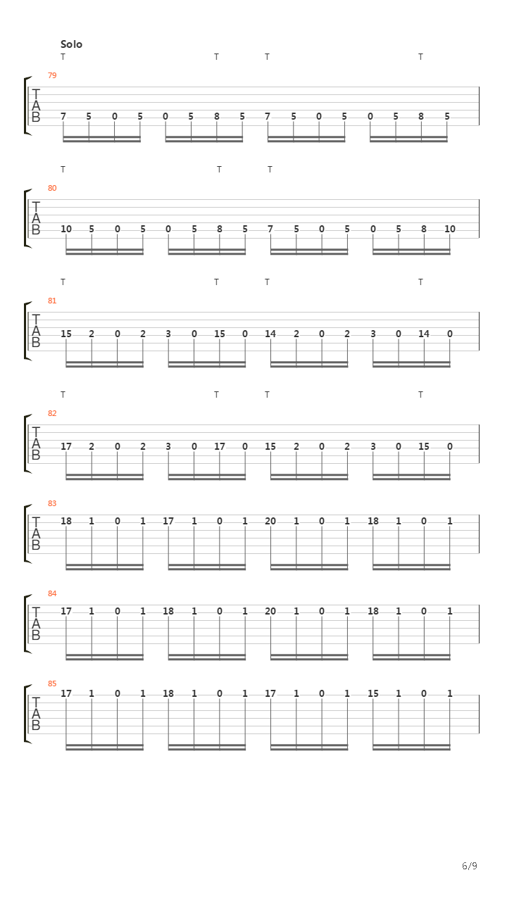 Arterial Black吉他谱