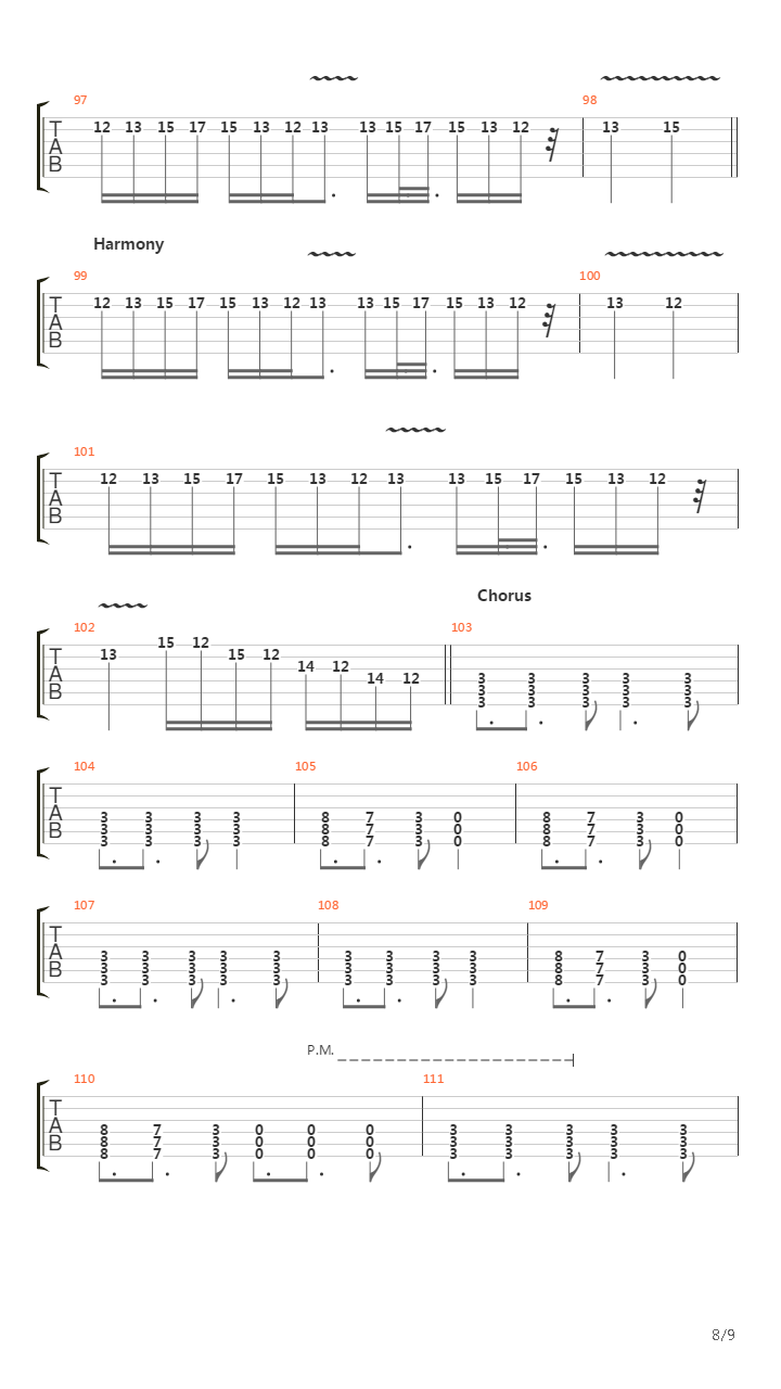 Arterial Black吉他谱