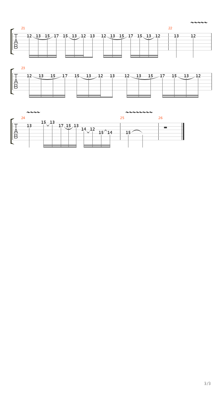 Arterial Black吉他谱