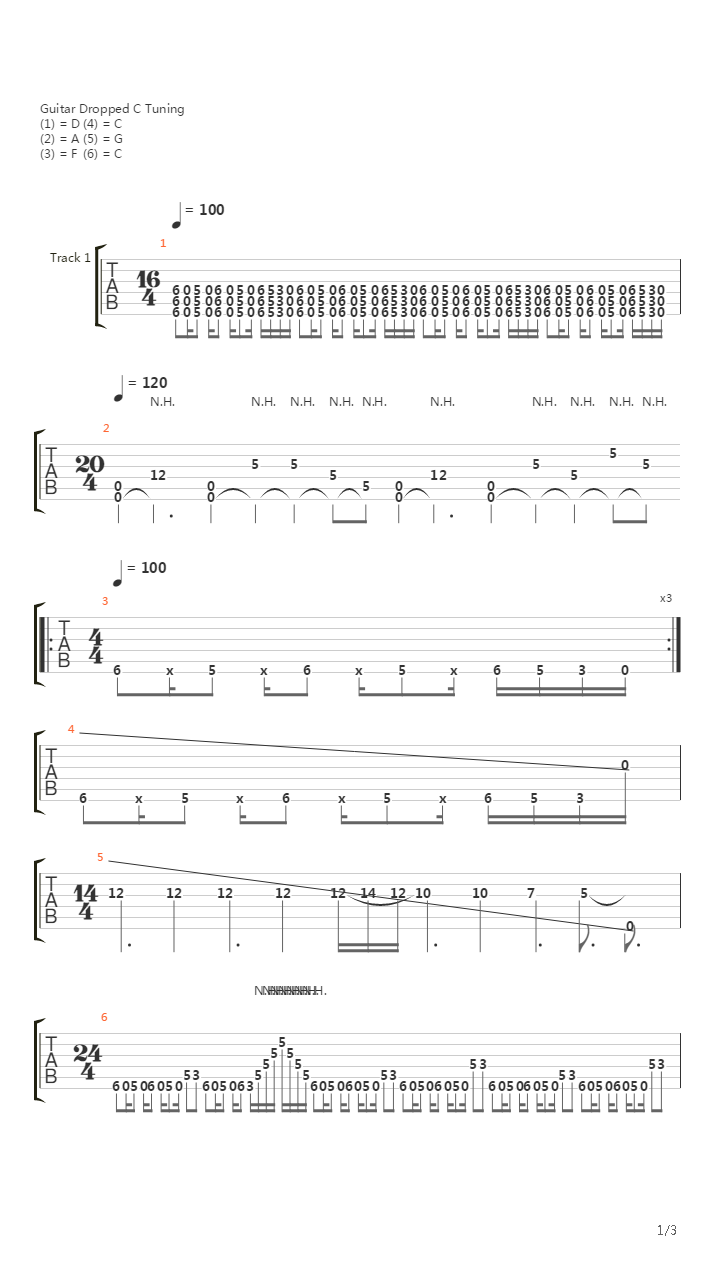 Sermon吉他谱