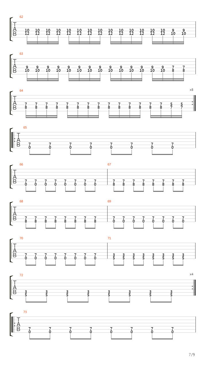 Eternal Turn Of The Wheel吉他谱