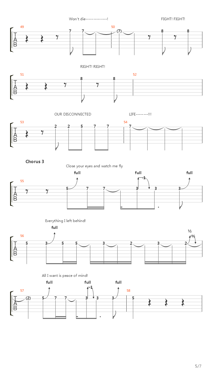 Disconnected吉他谱