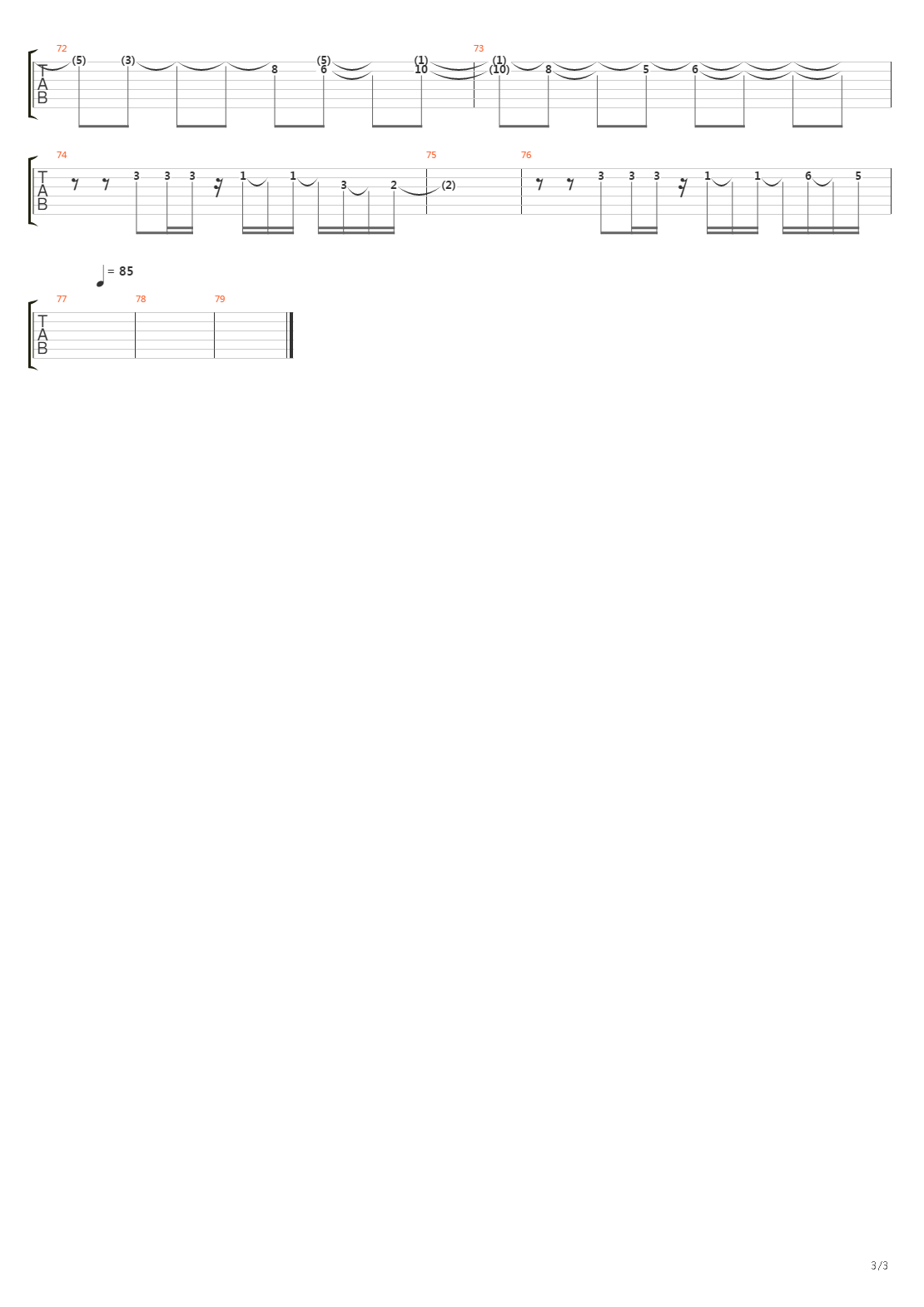 Under The Sun吉他谱