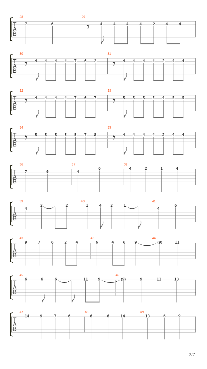Hanauta吉他谱