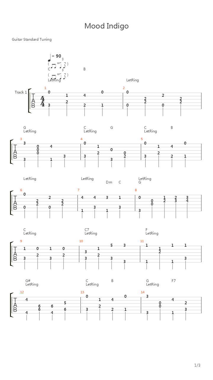 mood吉他谱扫弦图片