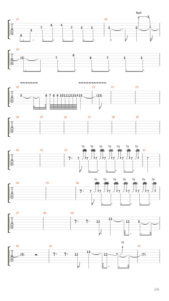 Ah吉他谱