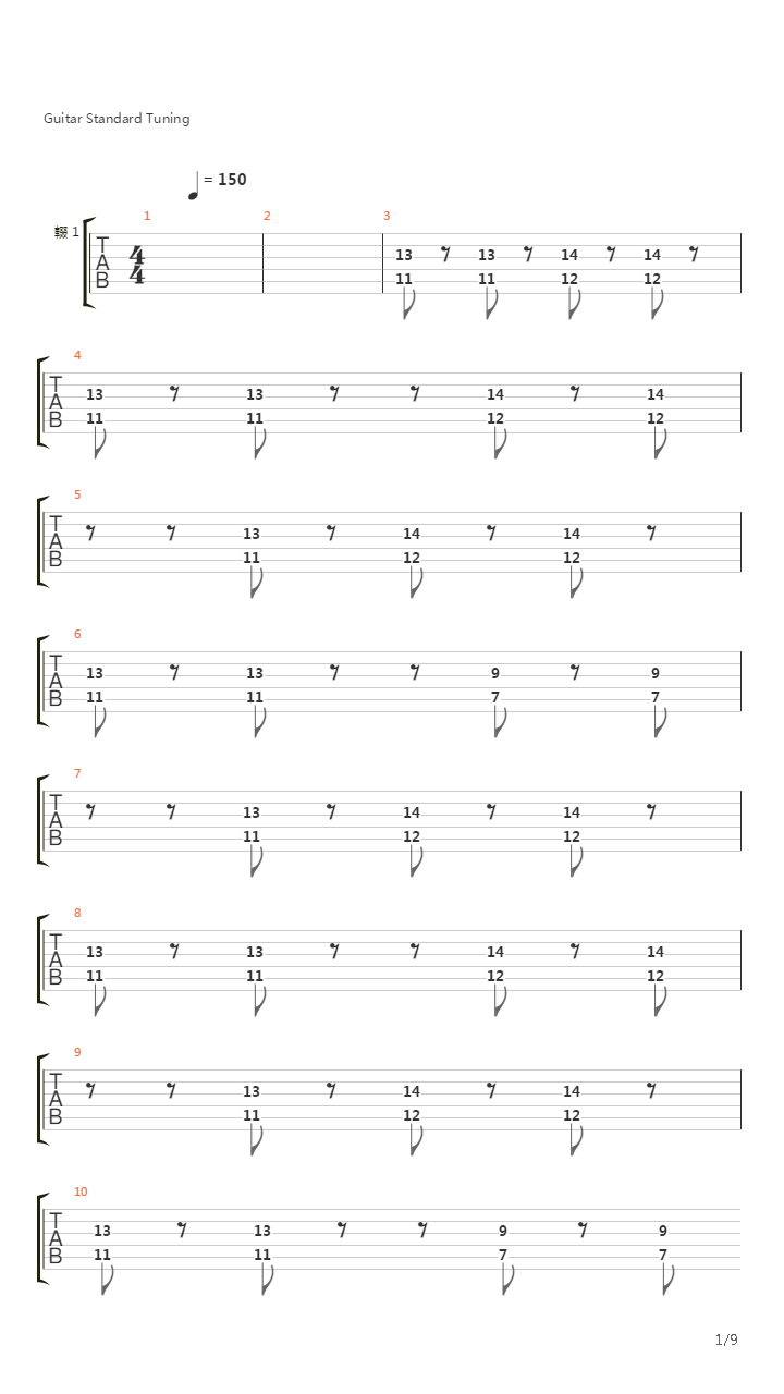 Koprualti吉他谱