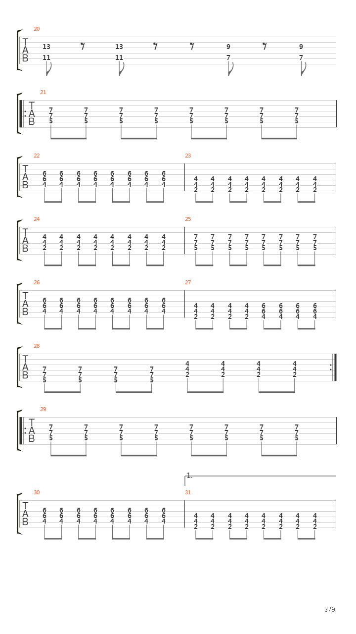 Koprualti吉他谱