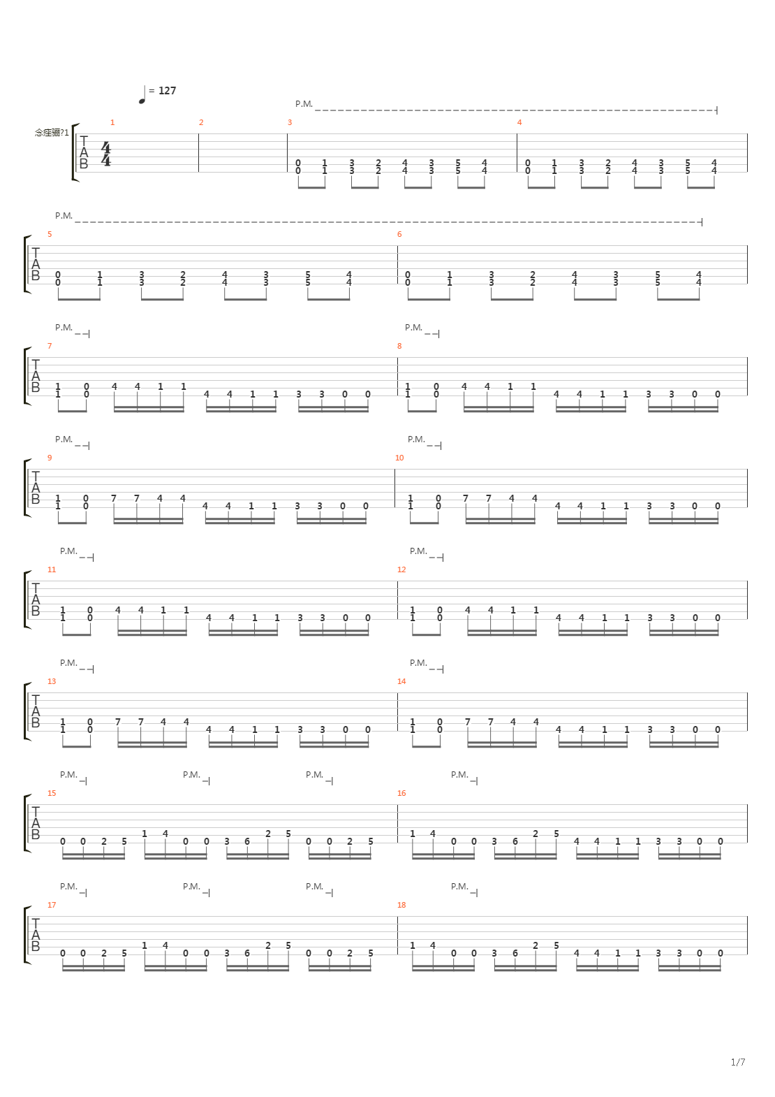 Approaching The End吉他谱