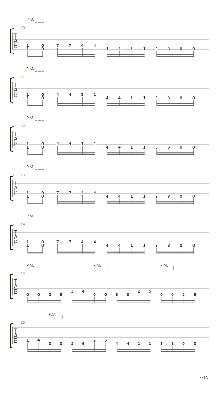 Approaching The End吉他谱