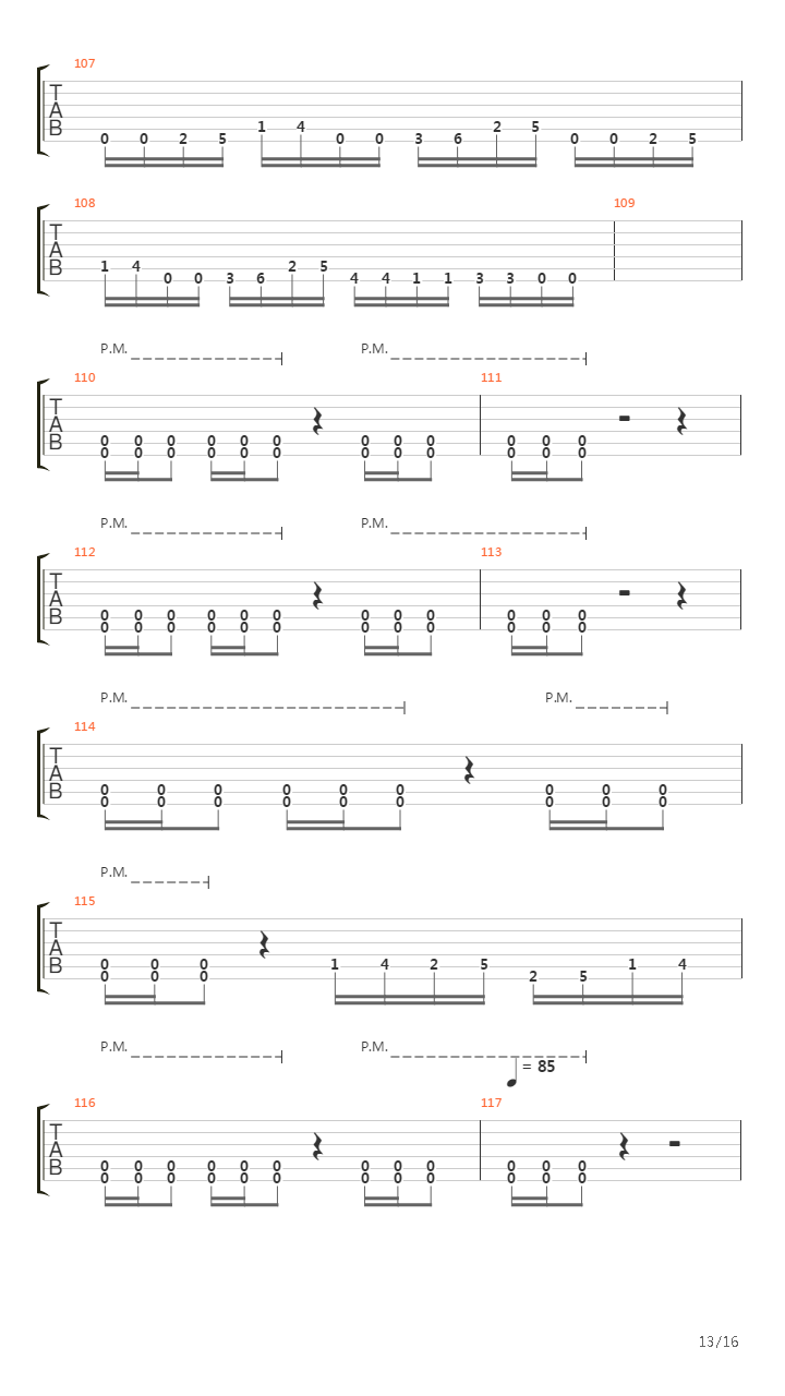 Approaching The End吉他谱