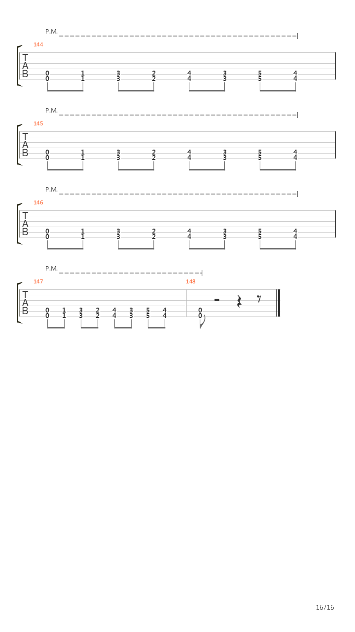 Approaching The End吉他谱