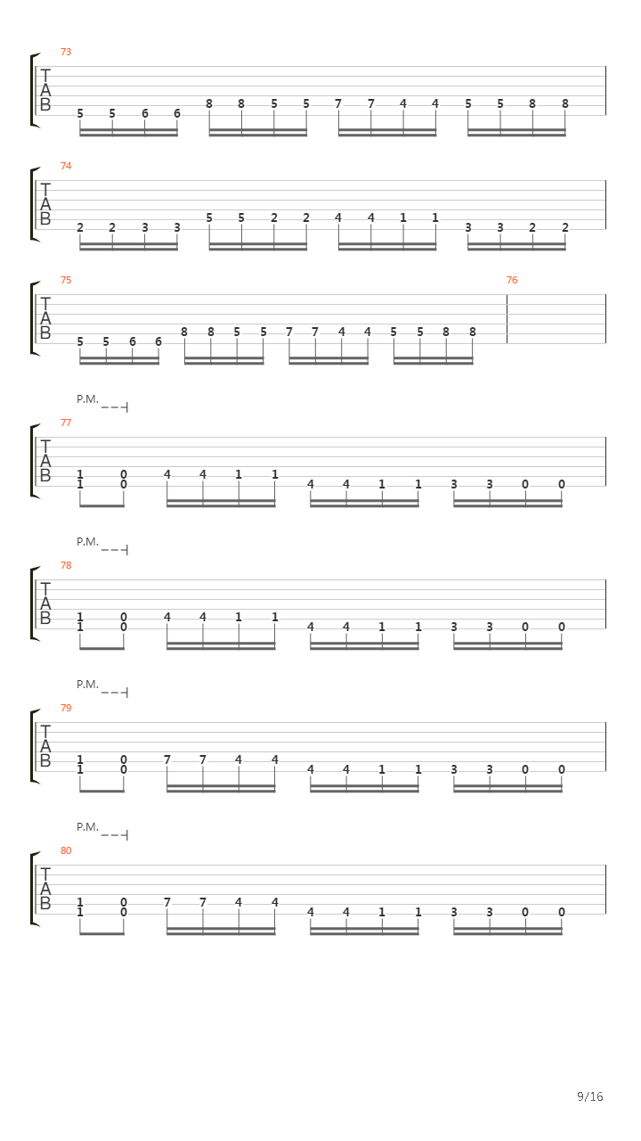 Approaching The End吉他谱