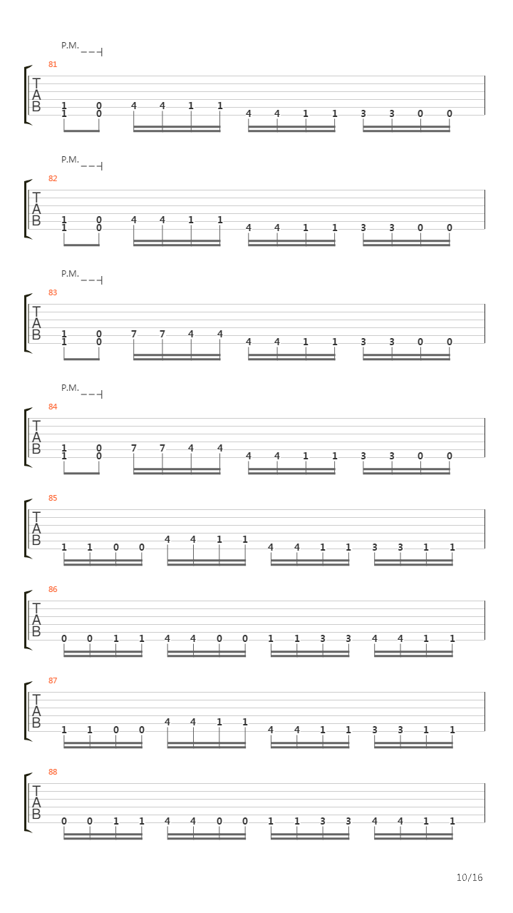 Approaching The End吉他谱