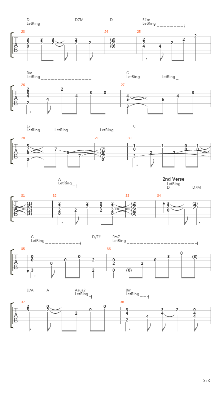 Dear John吉他谱