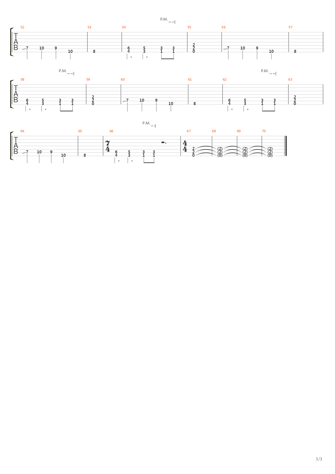 Achilles Heel吉他谱