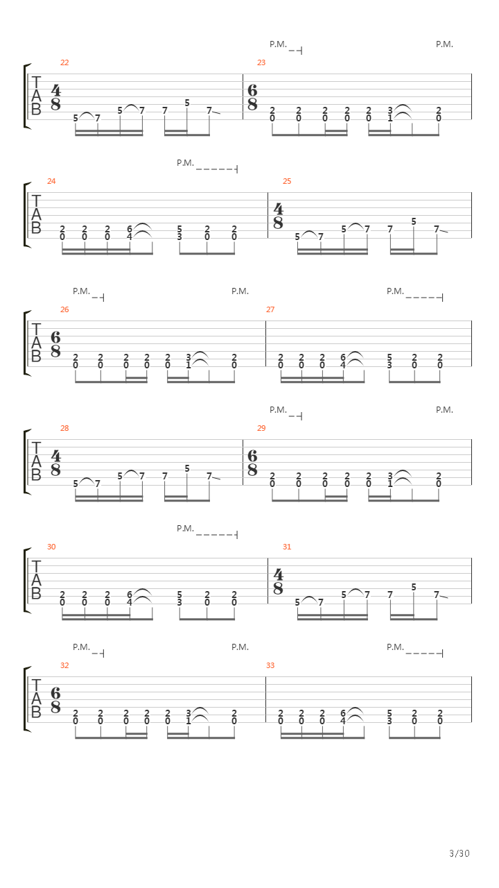 Passage Of Time吉他谱