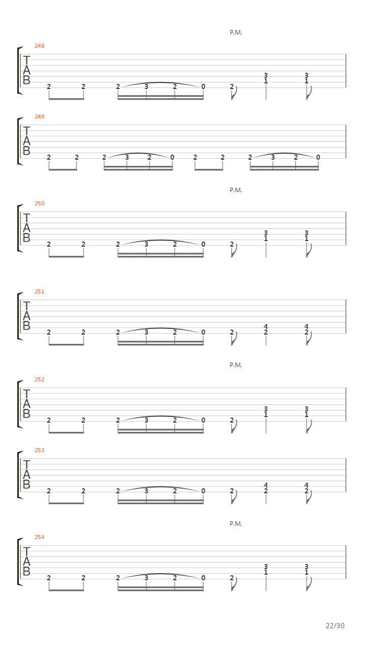 Passage Of Time吉他谱