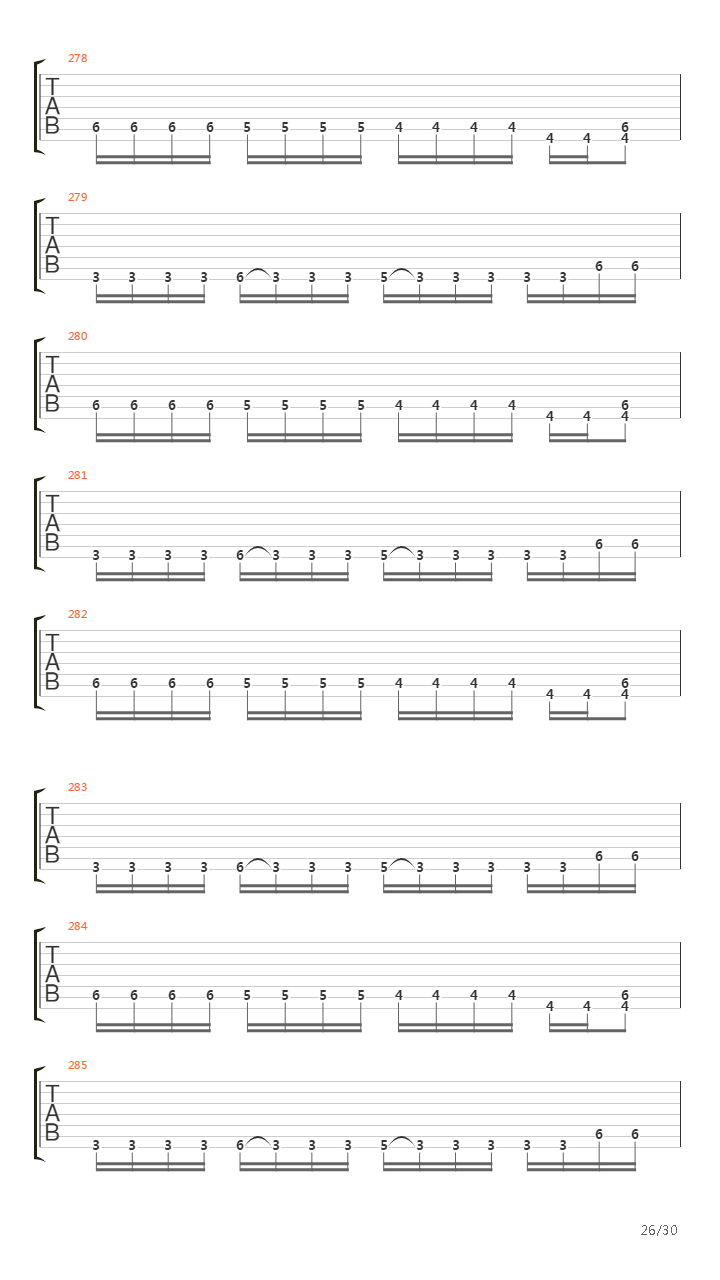 Passage Of Time吉他谱