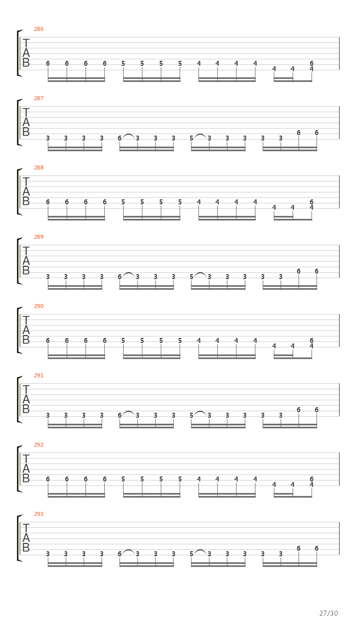 Passage Of Time吉他谱