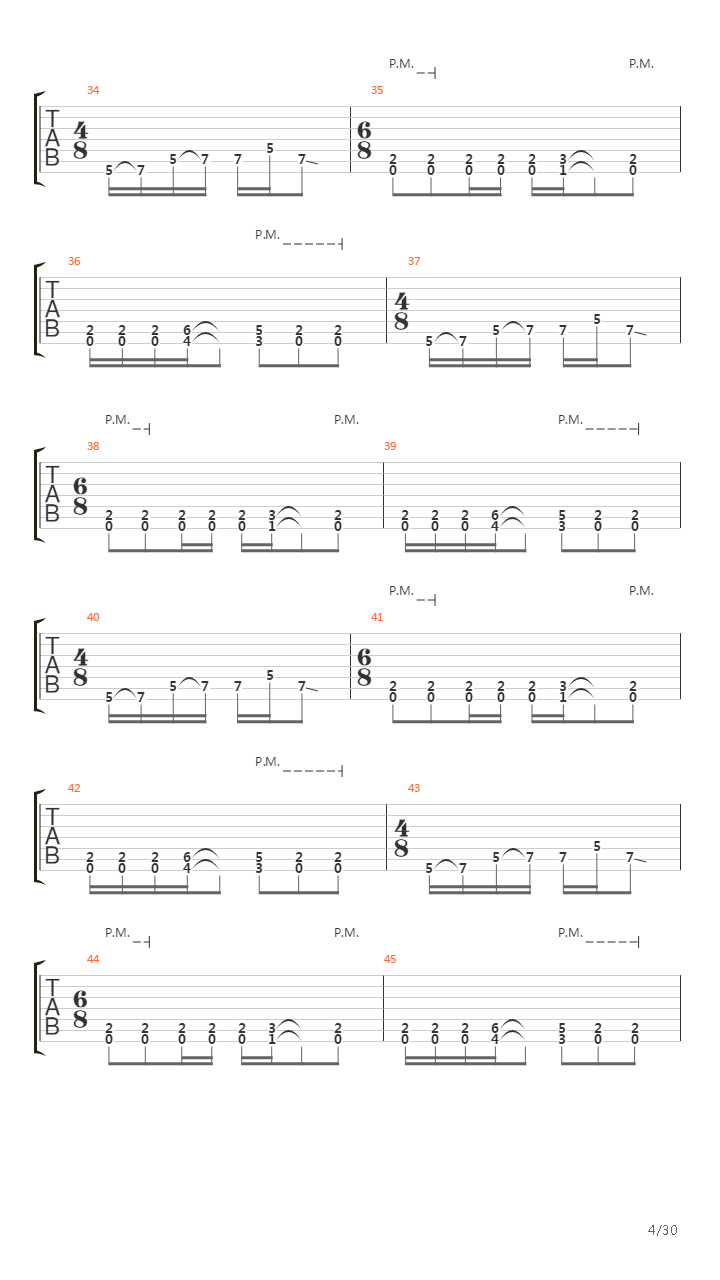 Passage Of Time吉他谱