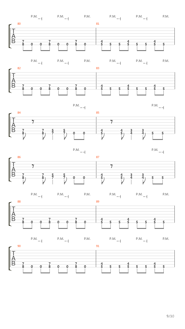 Passage Of Time吉他谱