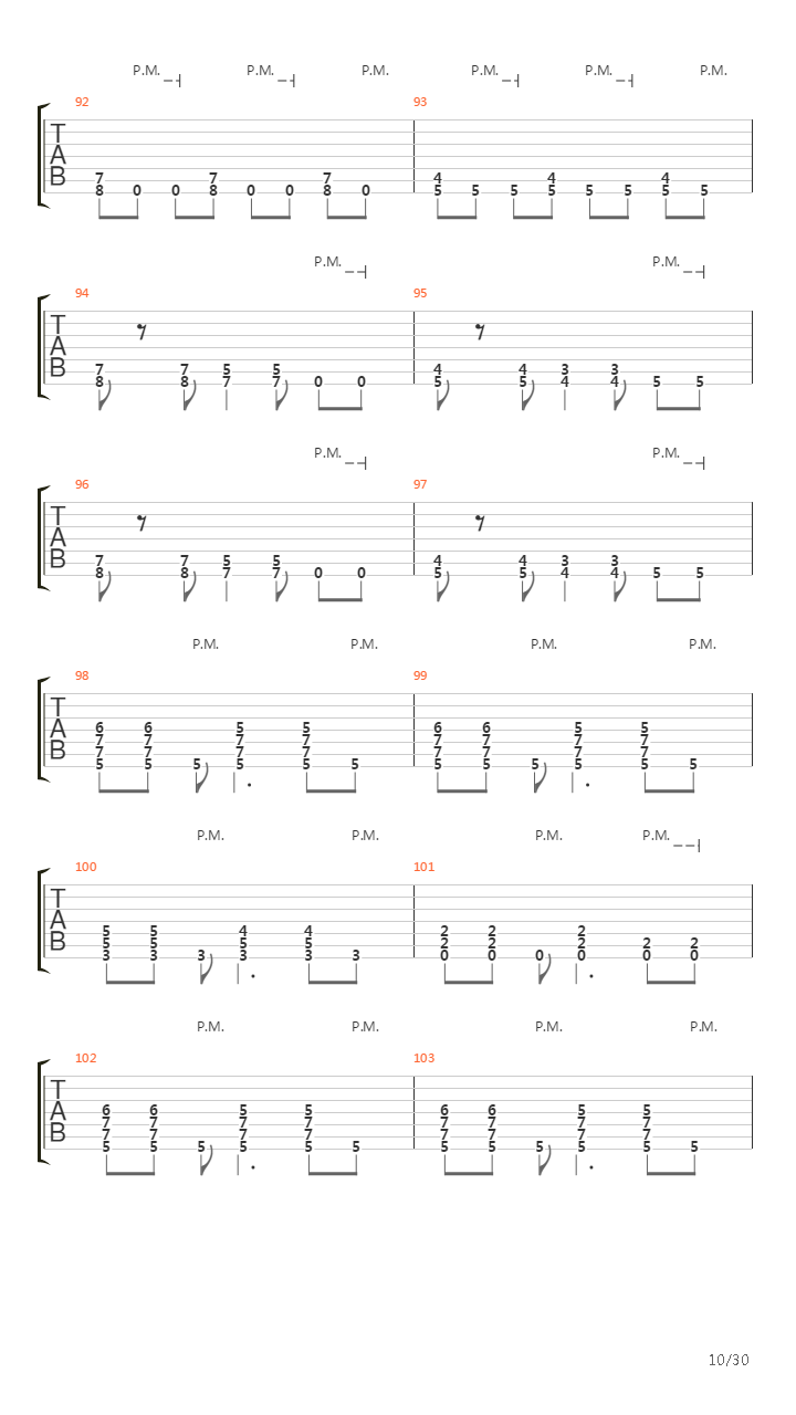 Passage Of Time吉他谱