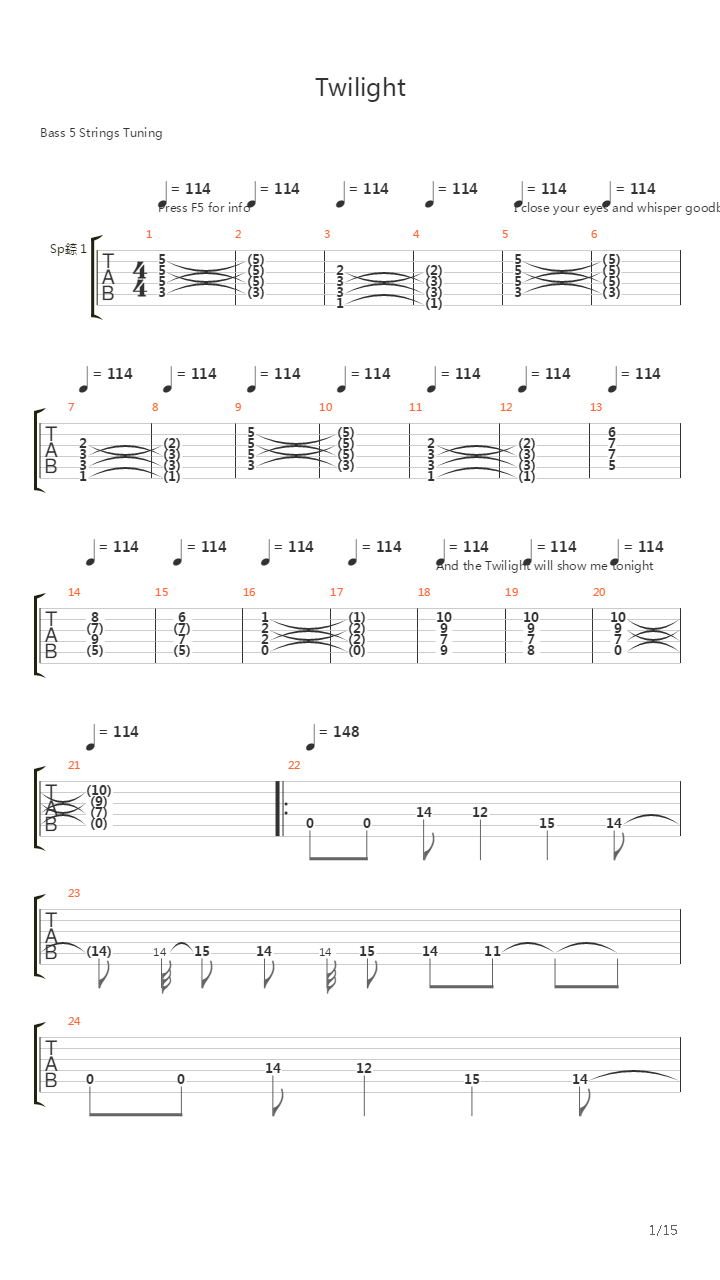 Twilight吉他谱
