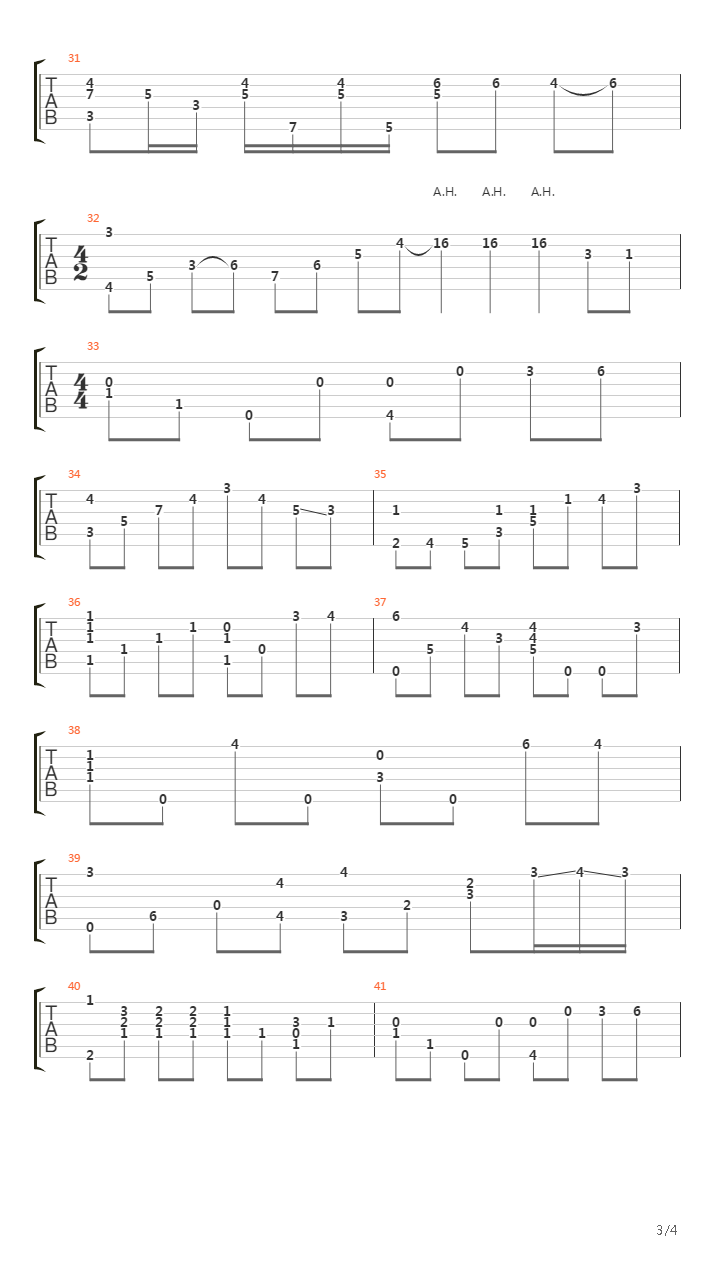 Lhymne A Lamour吉他谱