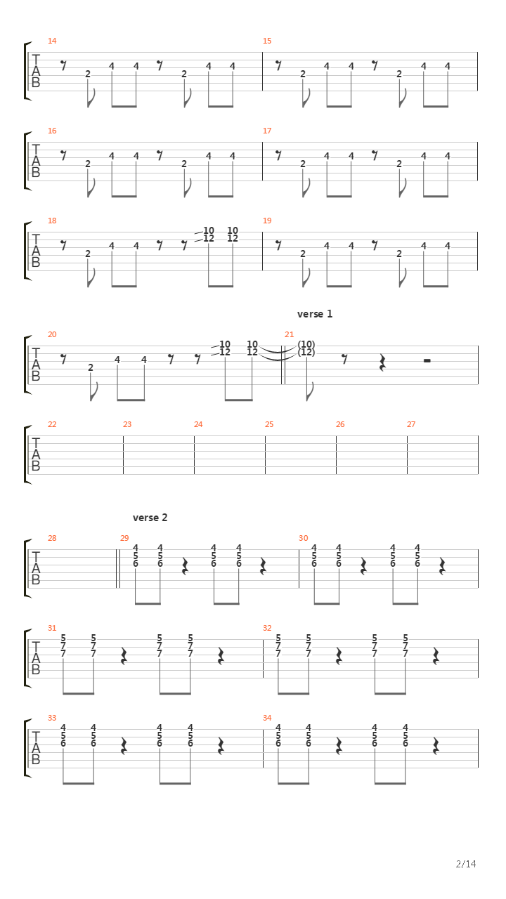 Fingers In The Factories吉他谱