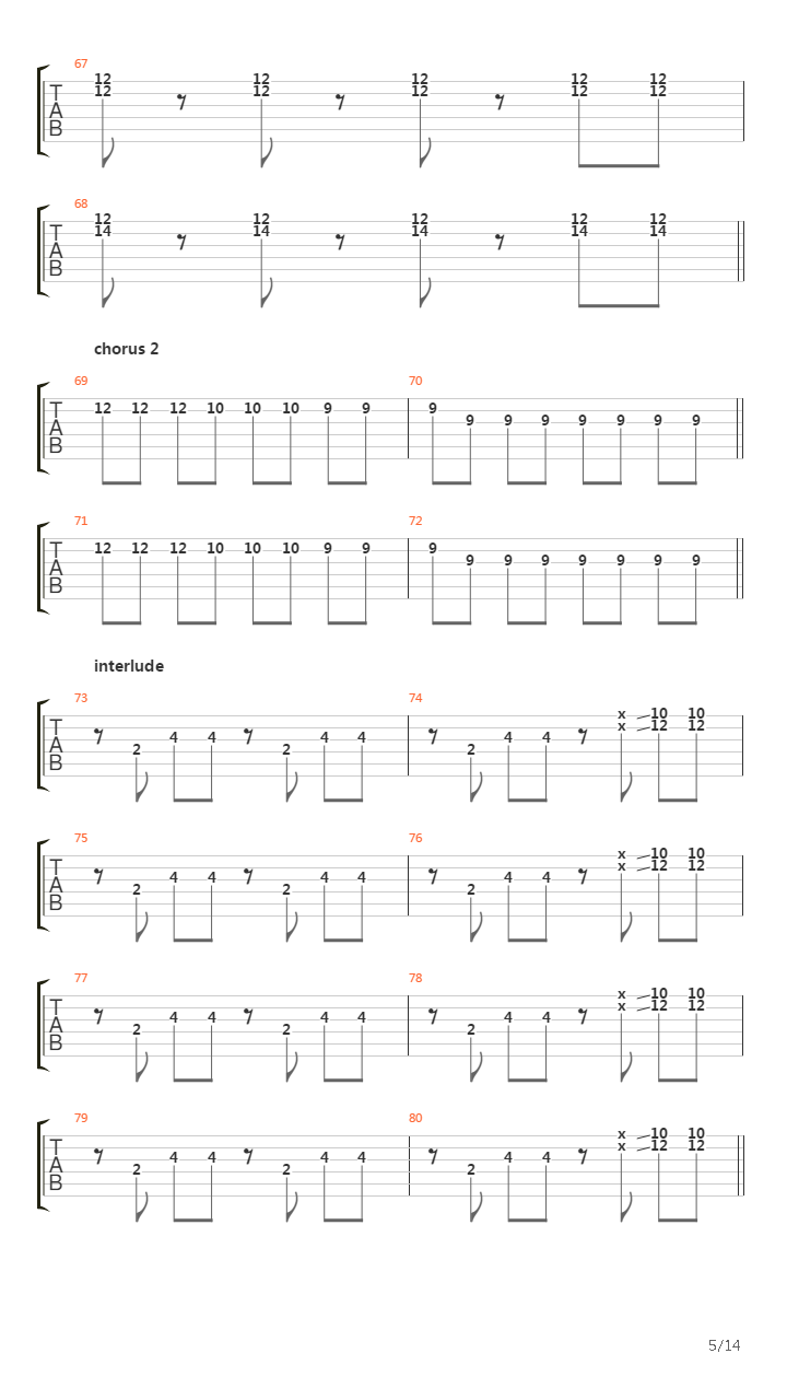 Fingers In The Factories吉他谱