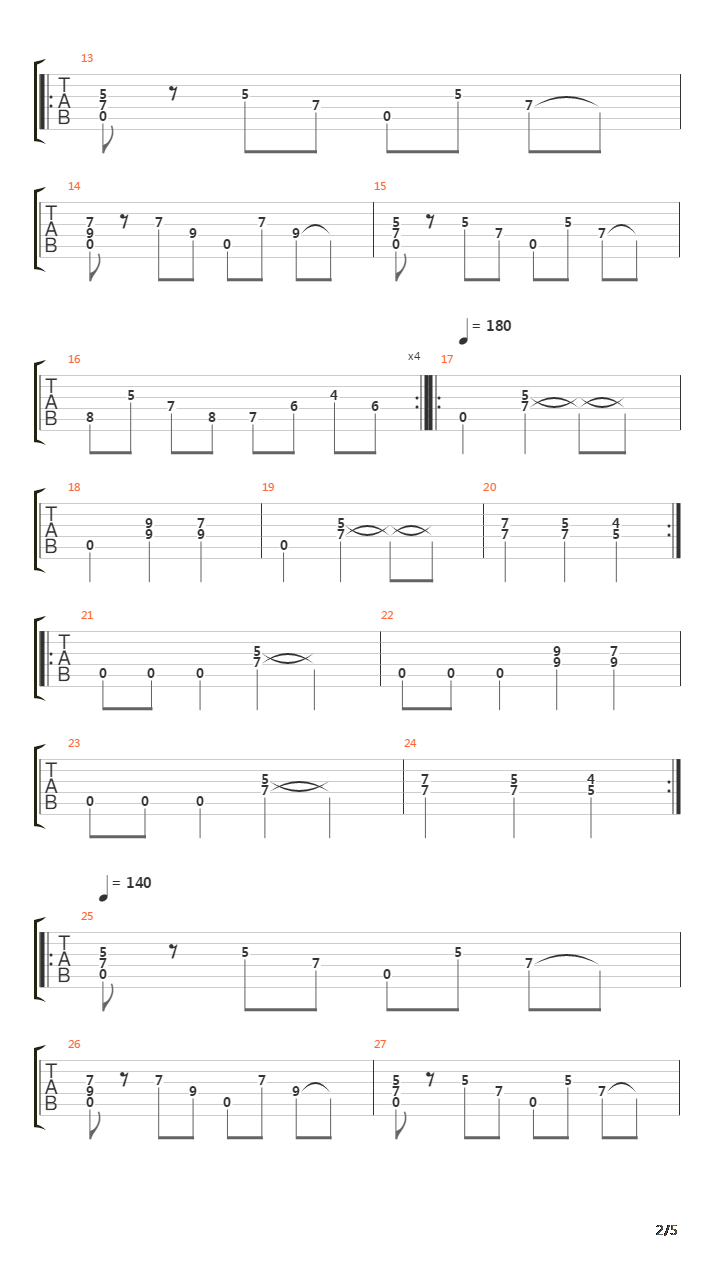 Ballad Of The Swords吉他谱