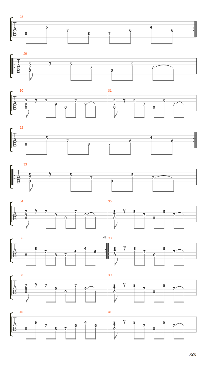 Ballad Of The Swords吉他谱