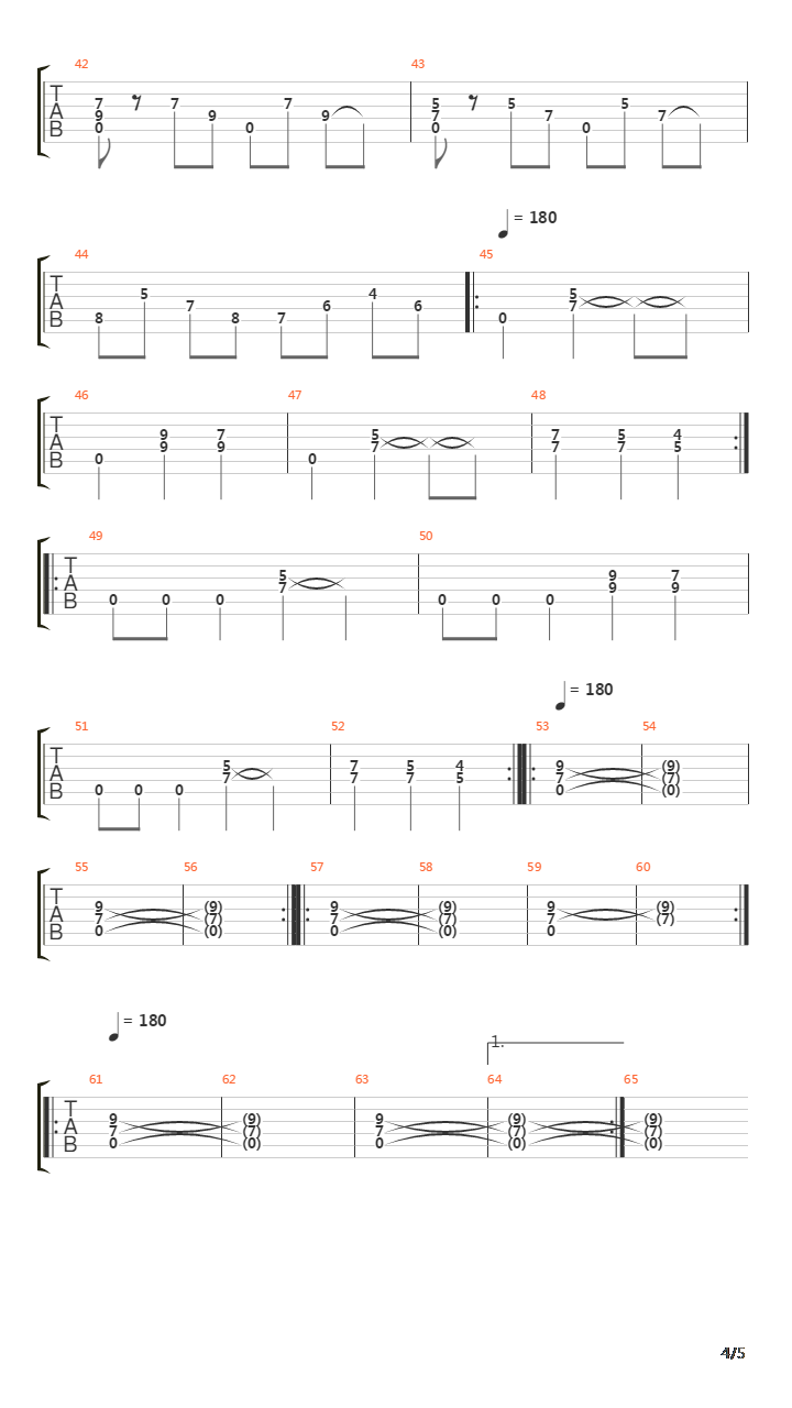 Ballad Of The Swords吉他谱